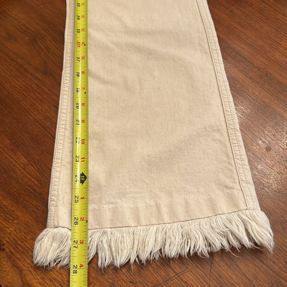 Isabel Marant Cream Denim Frayed Hem size 38 - Picture 11 of 14